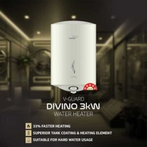 V-Guard Divino 25L 3kW Water Heater – Fast, Safe & Efficient
